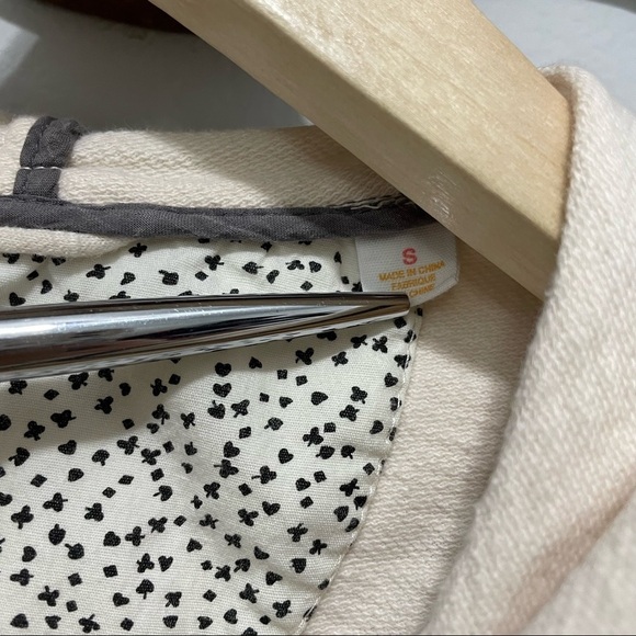 Anthropologie Cardigan Jacket Cotton SMTWTFS Hooded Small S - Picture 11 of 13